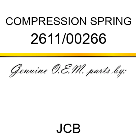 COMPRESSION SPRING 2611/00266