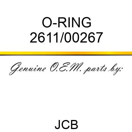 O-RING 2611/00267