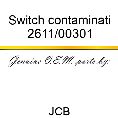 Switch contaminati 2611/00301