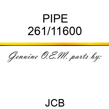 PIPE 261/11600