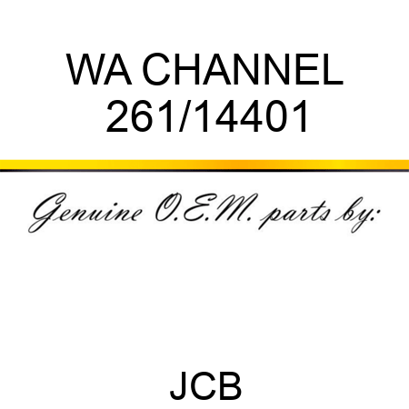 WA CHANNEL 261/14401
