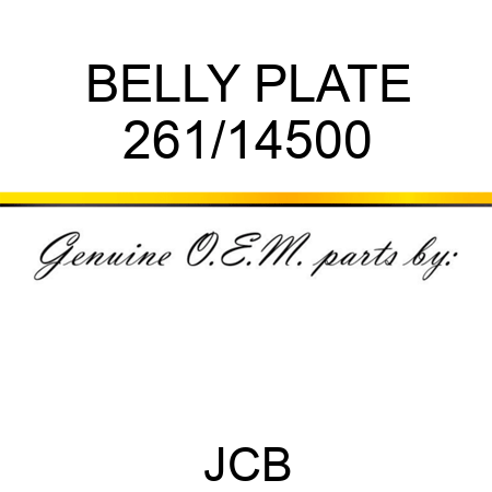 BELLY PLATE 261/14500