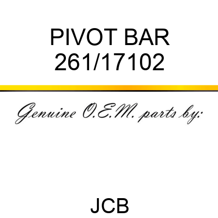PIVOT BAR 261/17102