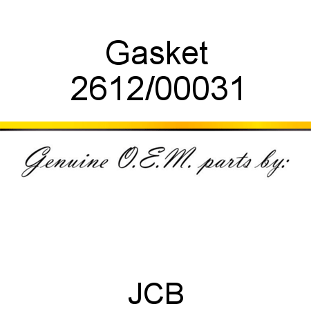 Gasket 2612/00031