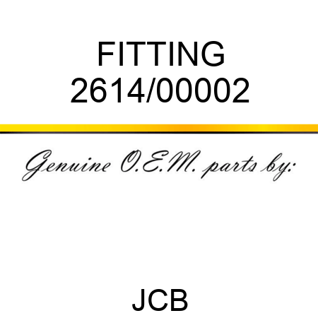 FITTING 2614/00002