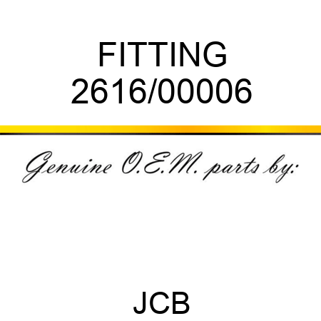FITTING 2616/00006