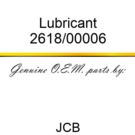 Lubricant 2618/00006