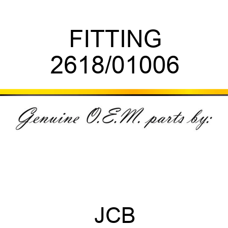 FITTING 2618/01006