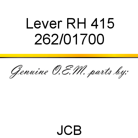 Lever, RH, 415 262/01700