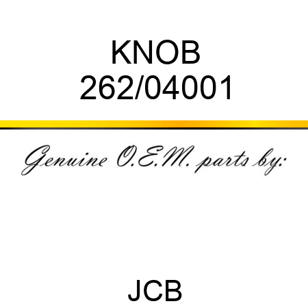 KNOB 262/04001