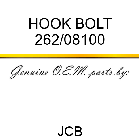 HOOK BOLT 262/08100