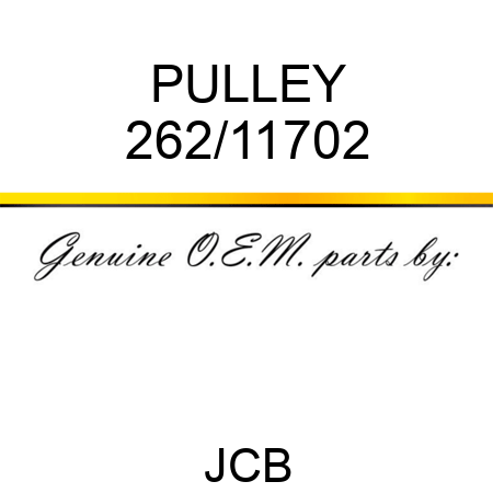 PULLEY 262/11702