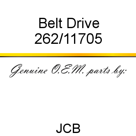 Belt, Drive 262/11705