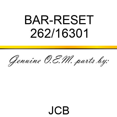 BAR-RESET 262/16301