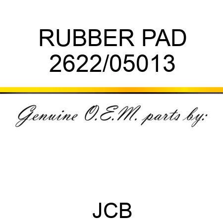 RUBBER PAD 2622/05013