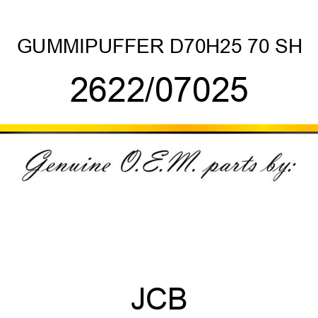 GUMMIPUFFER D70,H25 70 SH 2622/07025
