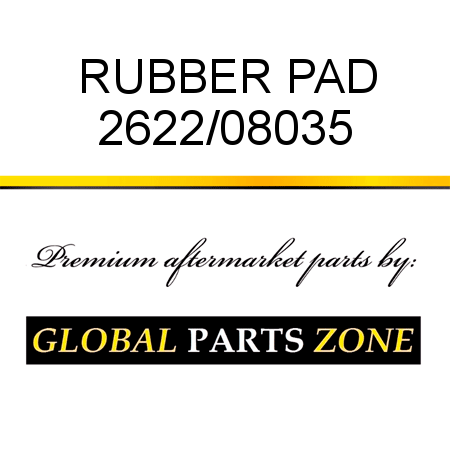 RUBBER PAD 2622/08035