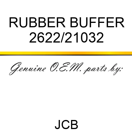 RUBBER BUFFER 2622/21032
