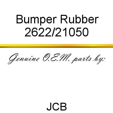 Bumper, Rubber 2622/21050