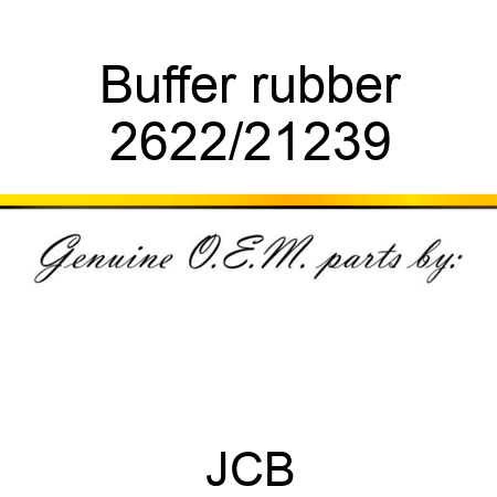 Buffer rubber 2622/21239