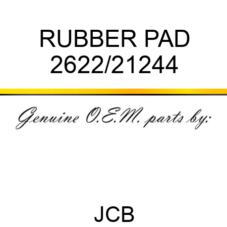 RUBBER PAD 2622/21244