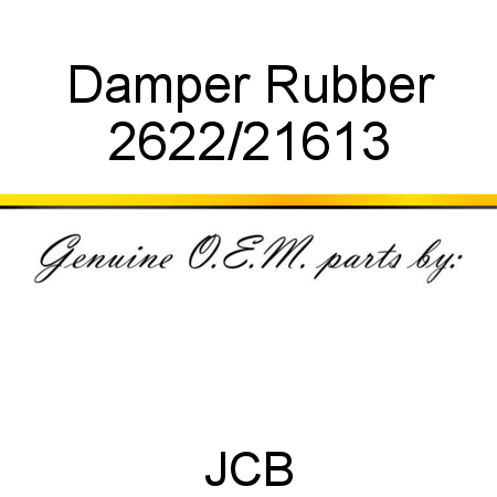 Damper, Rubber 2622/21613