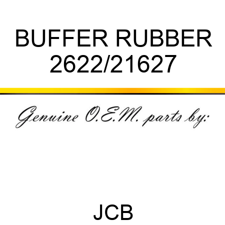 BUFFER, RUBBER 2622/21627