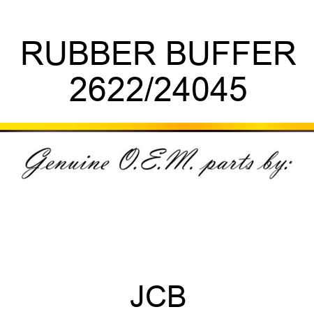 RUBBER BUFFER 2622/24045