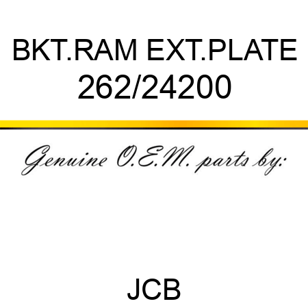 BKT.RAM EXT.PLATE 262/24200