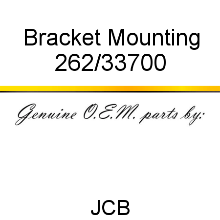 Bracket, Mounting 262/33700