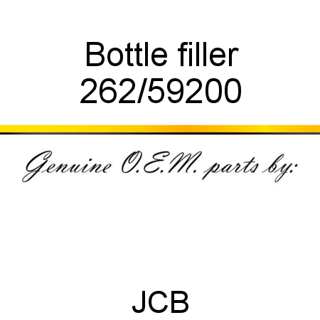 Bottle, filler 262/59200