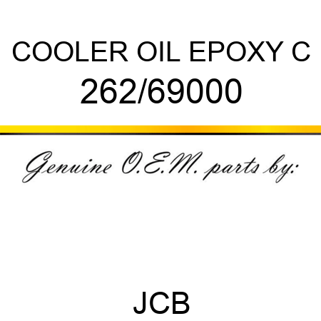 COOLER OIL EPOXY C 262/69000