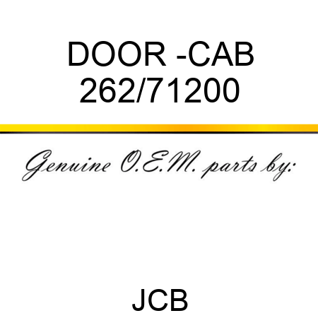 DOOR -CAB 262/71200