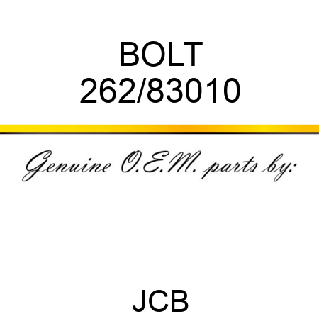 BOLT 262/83010