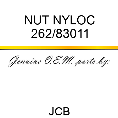 NUT NYLOC 262/83011