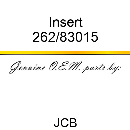 Insert 262/83015