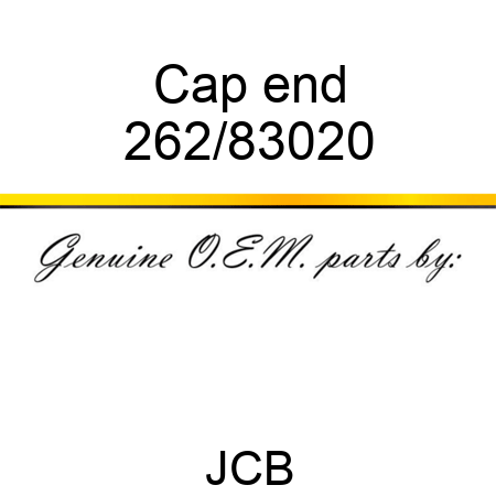 Cap end 262/83020