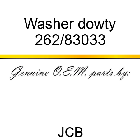 Washer dowty 262/83033