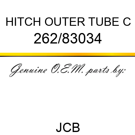 HITCH OUTER TUBE C 262/83034