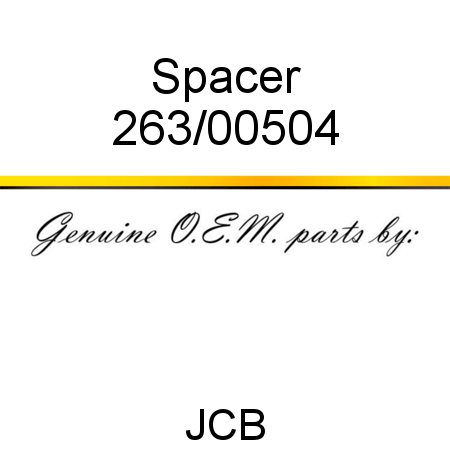 Spacer 263/00504