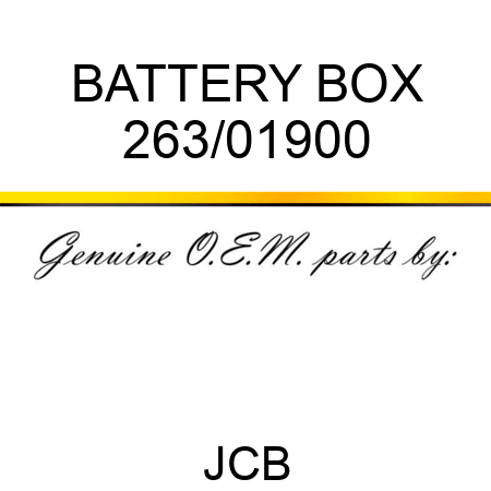BATTERY BOX 263/01900