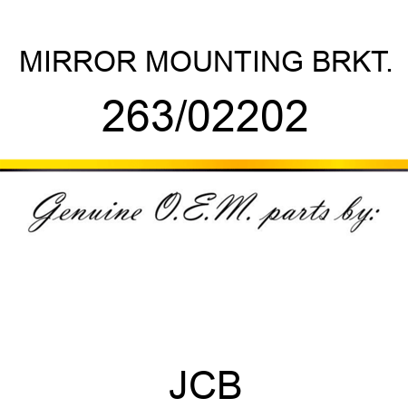 MIRROR MOUNTING BRKT. 263/02202