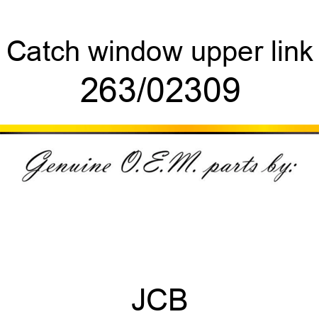 Catch, window upper link 263/02309