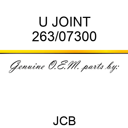U JOINT 263/07300