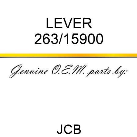 LEVER 263/15900