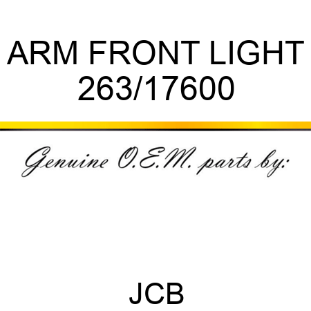ARM FRONT LIGHT 263/17600