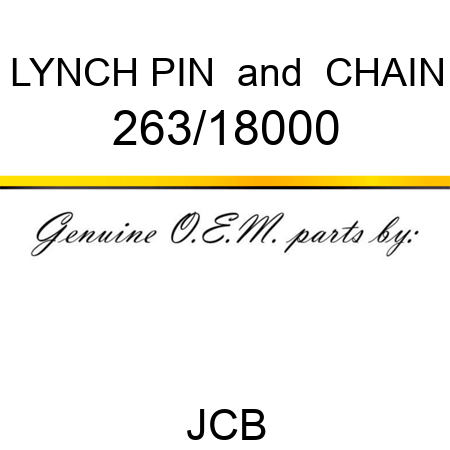 LYNCH PIN & CHAIN 263/18000