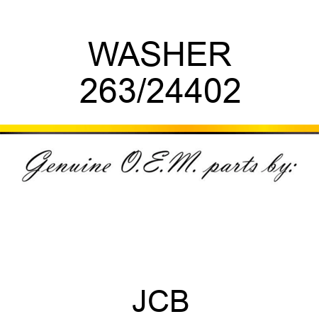 WASHER 263/24402