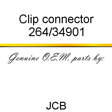 Clip, connector 264/34901