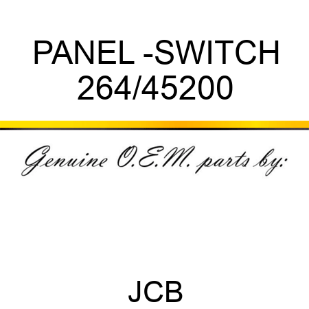 PANEL -SWITCH 264/45200